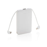 5.000 Mah Pocket Powerbank With Integrated Cables