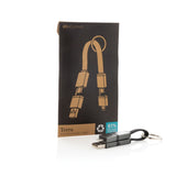 Terra Recycled Aluminium 4 In 1 60W Fast Charging Cable