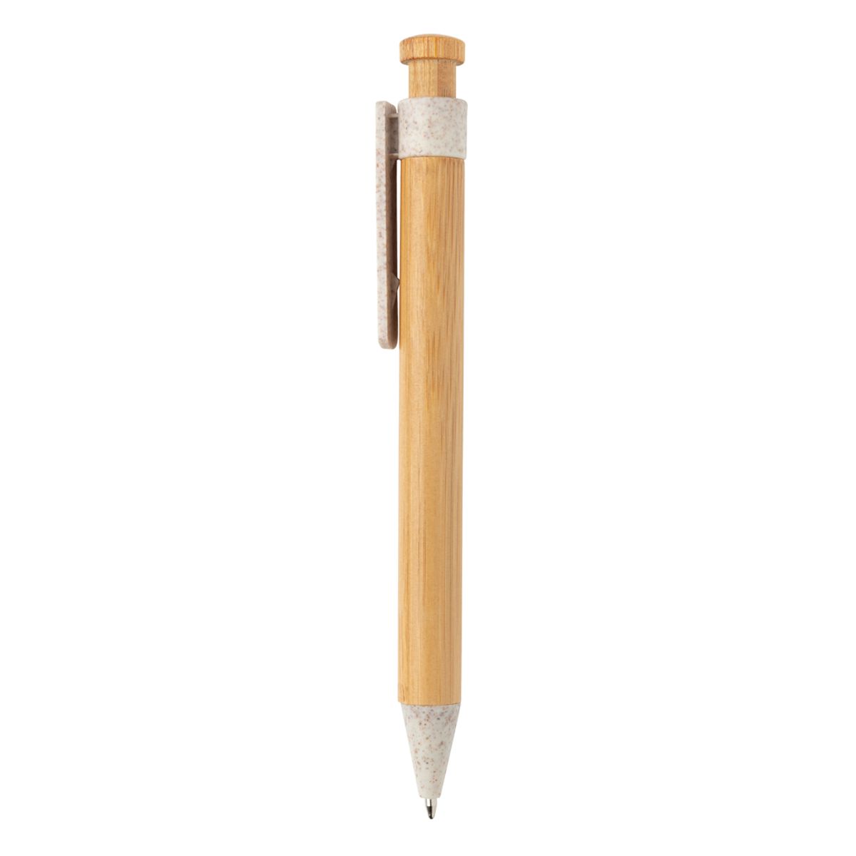Bamboo Pen With Wheatstraw Clip