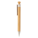 Bamboo Pen With Wheatstraw Clip