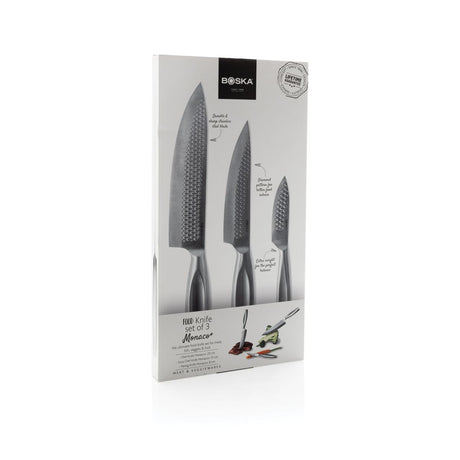 Boska Kitchen Knives Monaco+, Set Of 3