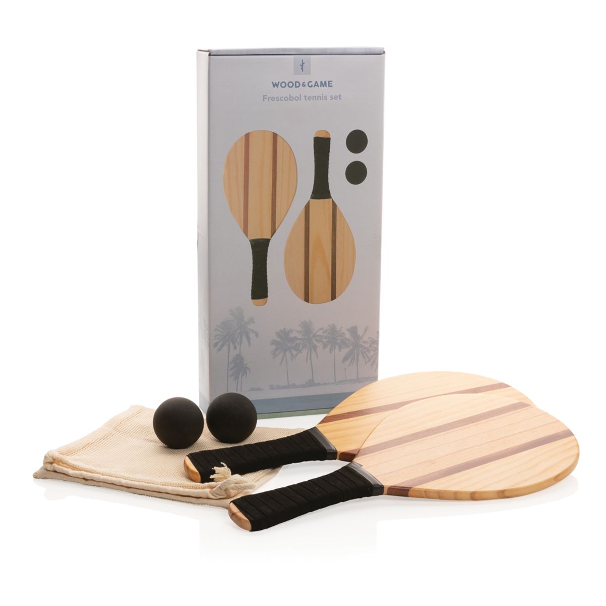 Wooden Frescobol Tennis Set