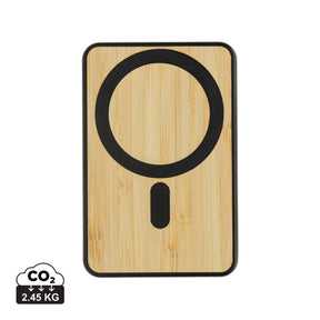 Zen Rcs Rplastic 5000 Mah 5W Magnetic Bamboo Powerbank