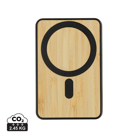 Zen Rcs Rplastic 5000 Mah 5W Magnetic Bamboo Powerbank