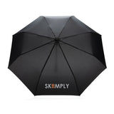 20.5" Impact Aware™ Rpet 190T Pongee Bamboo Mini Umbrella