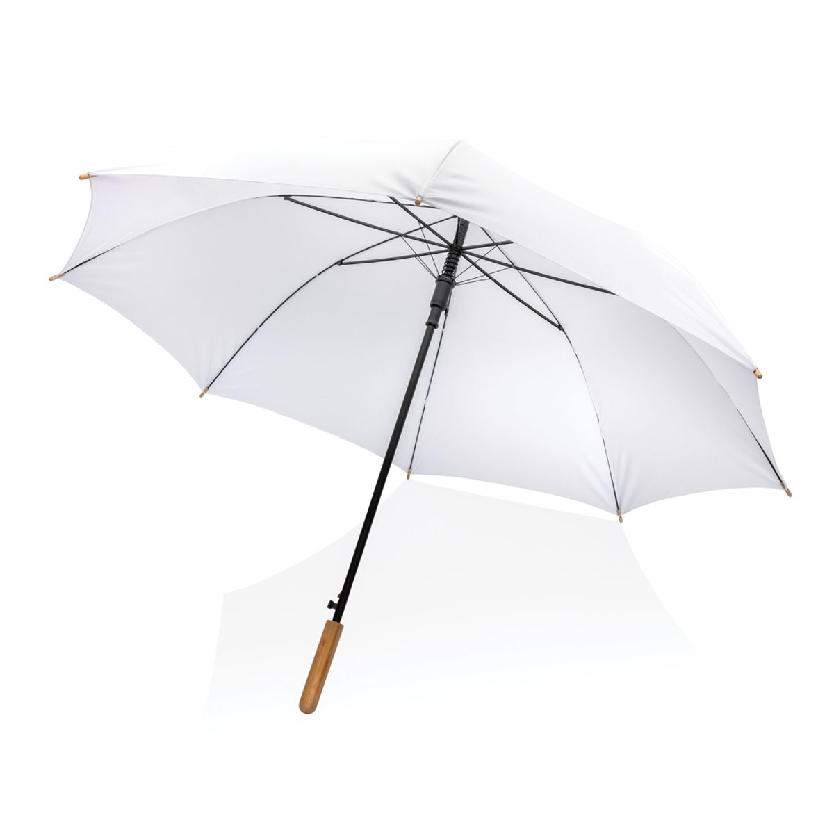27" Impact Aware™ Rpet 190T Auto Open Bamboo Umbrella