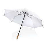 27" Impact Aware™ Rpet 190T Auto Open Bamboo Umbrella