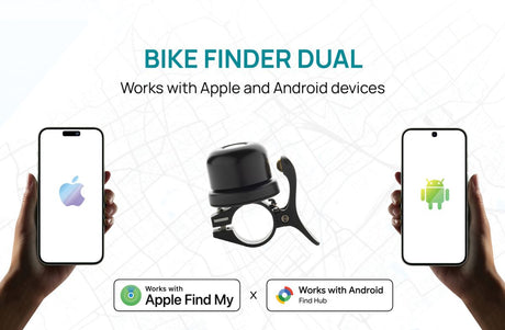 Bike Finder Dual Bike Bell With Worldwide Locating