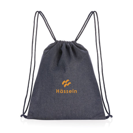 Impact Aware™ Recycled Denim Drawstring Backpack