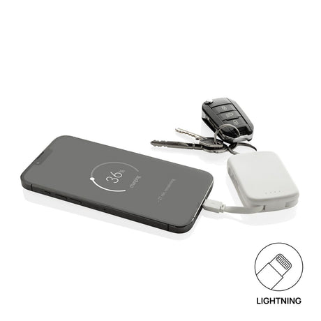 Nexo Rcs Keychain 2000 Mah Powerbank With Integrated Cables