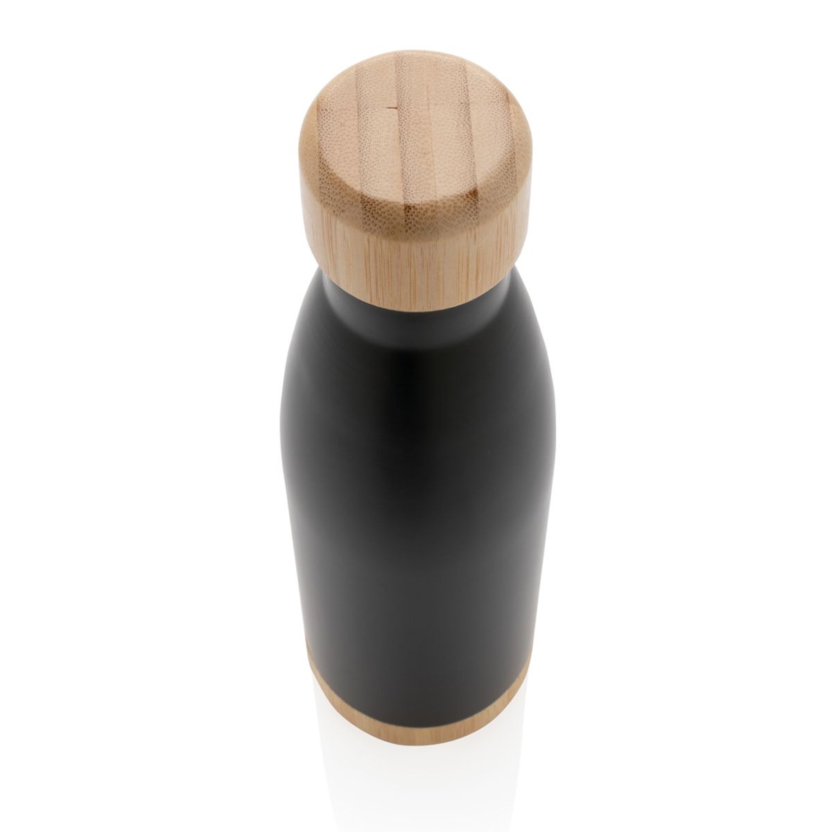 Vacuum Stainless Steel Bottle With Bamboo Lid And Bottom