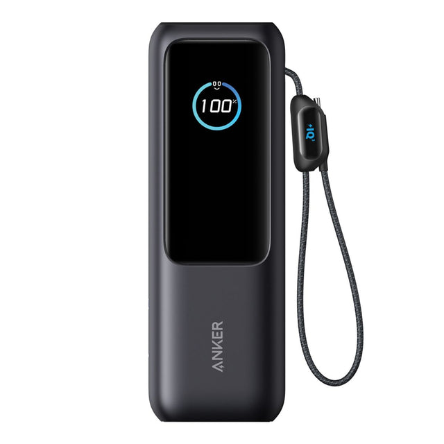 Anker Power Bank 25.000 Mah 165W, Built-In Retractable Cable