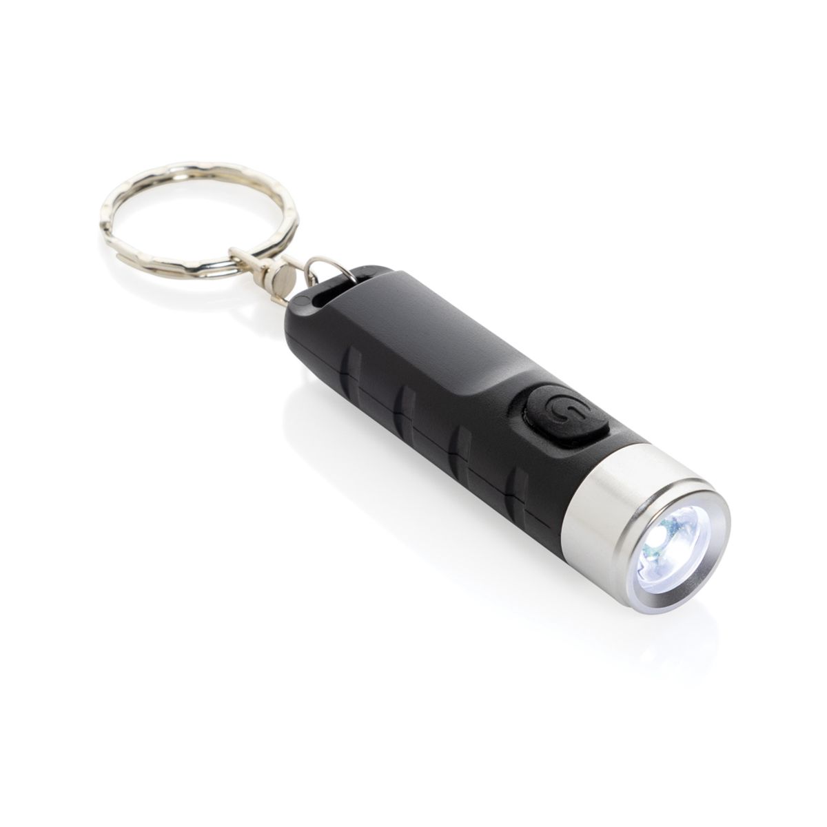 Globix Rcs Recycled Plastic Usb Re-Chargeable Keychain Torch