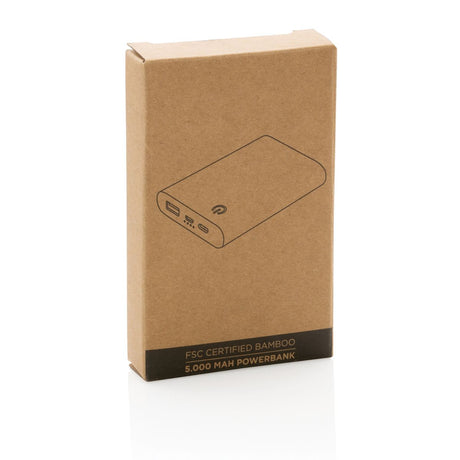 Bamboo 5000 mAh ārējais akumulators