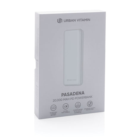 Urban Vitamin Pasadena 20.000 Mah 18W Pd Powerbank