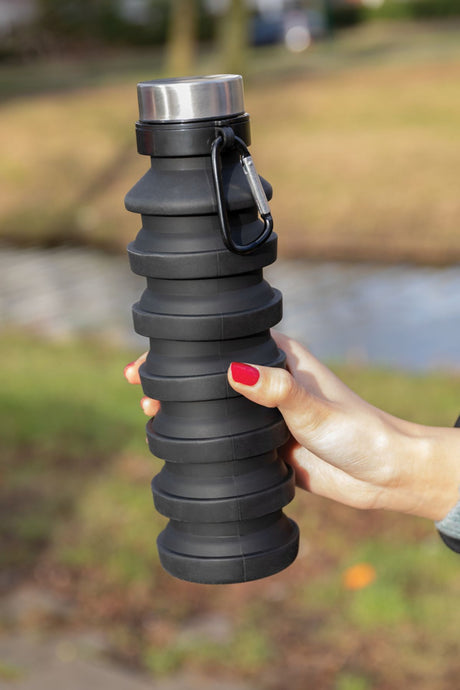 Leakproof Collapsible Silicone Bottle With Lid