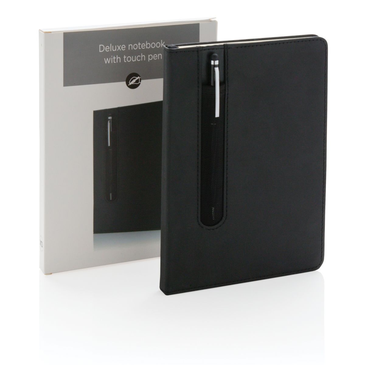 Standard Hardcover Pu A5 Notebook With Stylus Pen