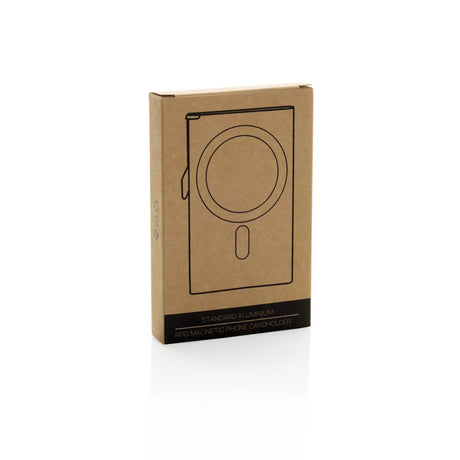 Standard Aluminium Rfid Magnetic Phone Cardholder