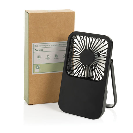Aervina Rcs Recycled Plastic Re-Chargeable Desk Fan