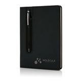Standard Hardcover Pu A5 Notebook With Stylus Pen