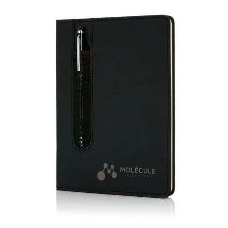 Standard Hardcover Pu A5 Notebook With Stylus Pen