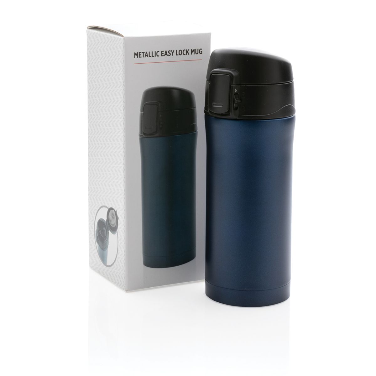 Metallic Easy Lock Vacuum Mug