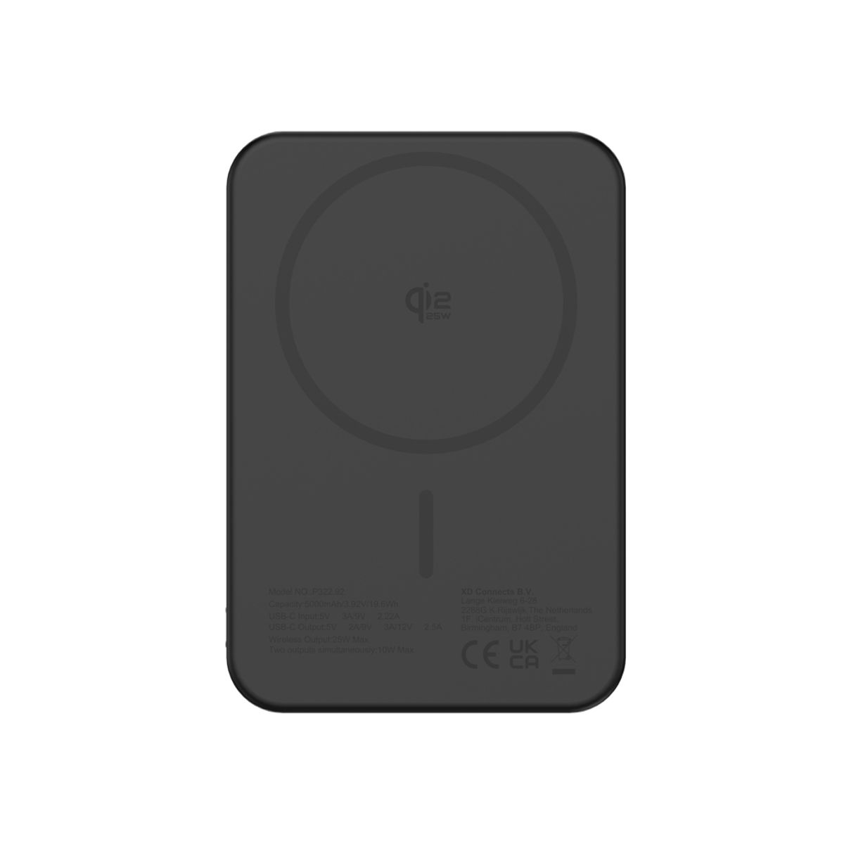 Urban Vitamin Pomona 5000 mAh Qi 2.2 25 W magnētiskais portatīvais akumulators