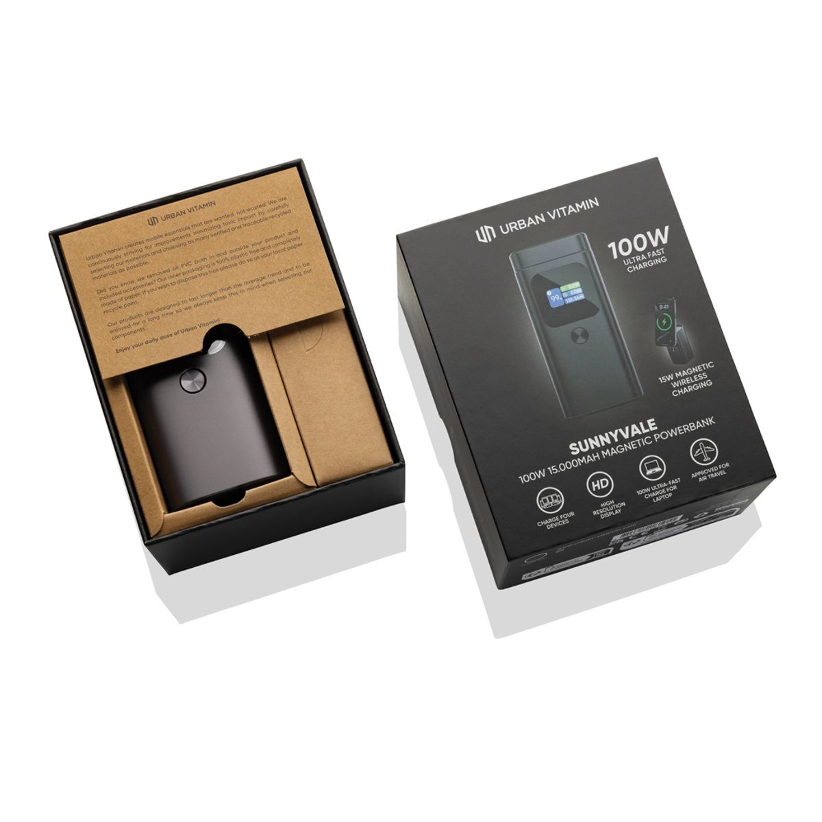 Urban Vitamin Sunnyvale 100W 15.000Mah Magnetic Powerbank