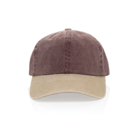 Beau Aware™ Washed 6 Panel 270Gsm Cotton Twill Two Tone Cap