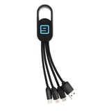 4-In-1 Cable With Carabiner Clip