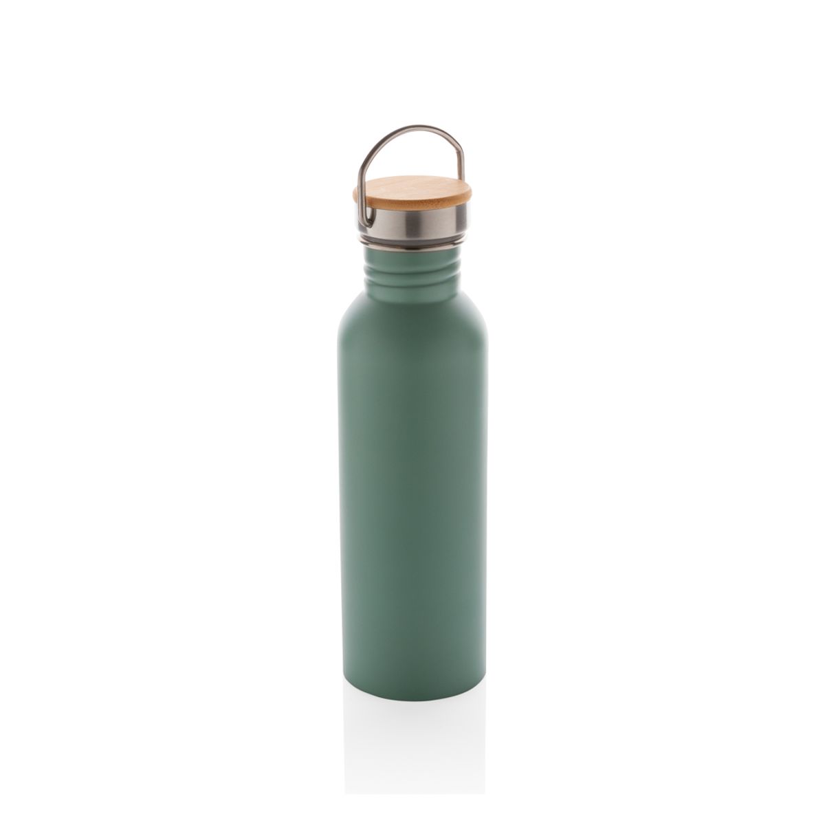 Modern Stainless Steel Bottle With Bamboo Lid