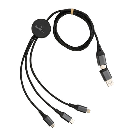 Terra 60W Rcs Recycled Aluminium 120Cm 6-In-1 Cable