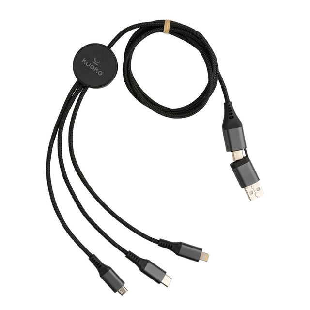 Terra 60W Rcs Recycled Aluminium 120Cm 6-In-1 Cable