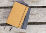 Grs Recycled Leather Hardcover Notebook A5