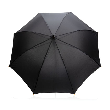 23" Impact Aware™ Rpet 190T Auto Open Bamboo Umbrella