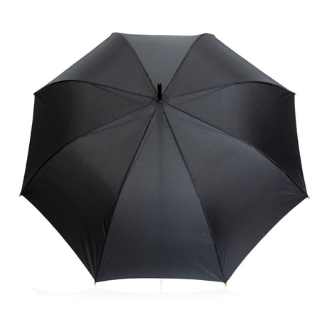 27" Impact Aware™ Rpet 190T Auto Open Bamboo Umbrella