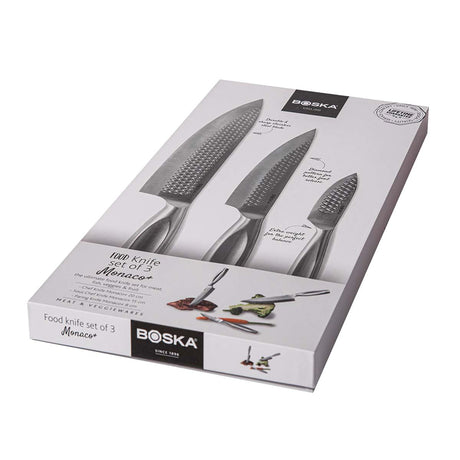 Boska Kitchen Knives Monaco+, Set Of 3