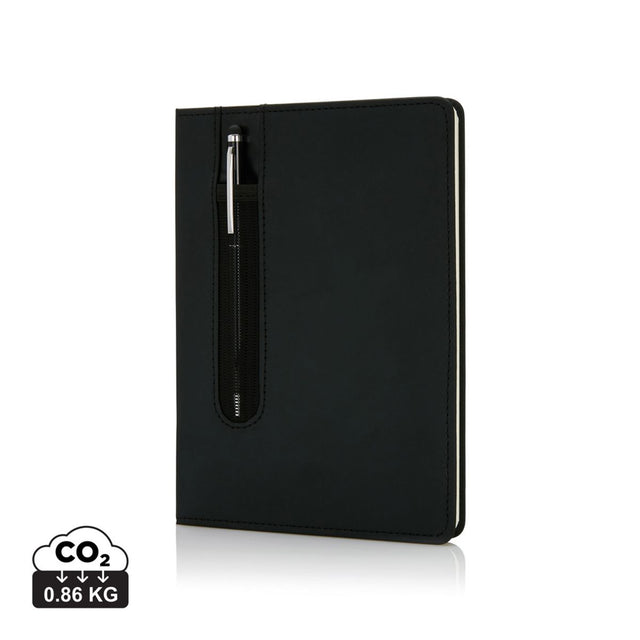 Standard Hardcover Pu A5 Notebook With Stylus Pen