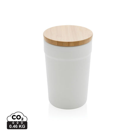 Grs Certified Recycled Pp Mug With Bamboo Lid