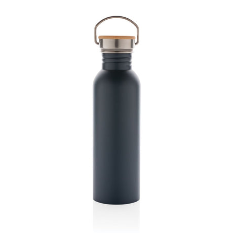 Modern Stainless Steel Bottle With Bamboo Lid