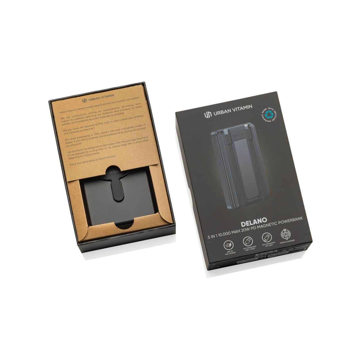 Urban Vitamin Delano 5In1 10,000Mah 20Wpd Magnetic Powerbank