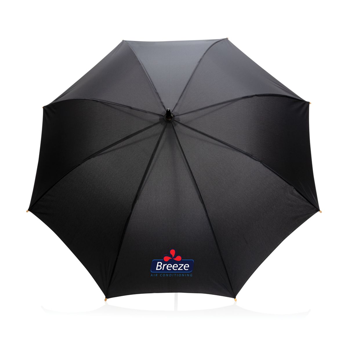23" Impact Aware™ Rpet 190T Auto Open Bamboo Umbrella