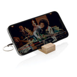 Standkey Bamboo Keychain Phone Stand