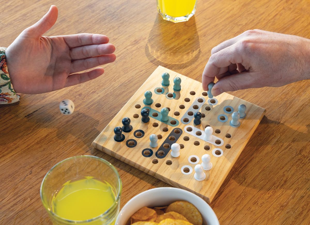 Claire Wooden Ludo Game