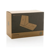Ontario Recycled Plastic & Bamboo 3-In-1 Wireless Charger