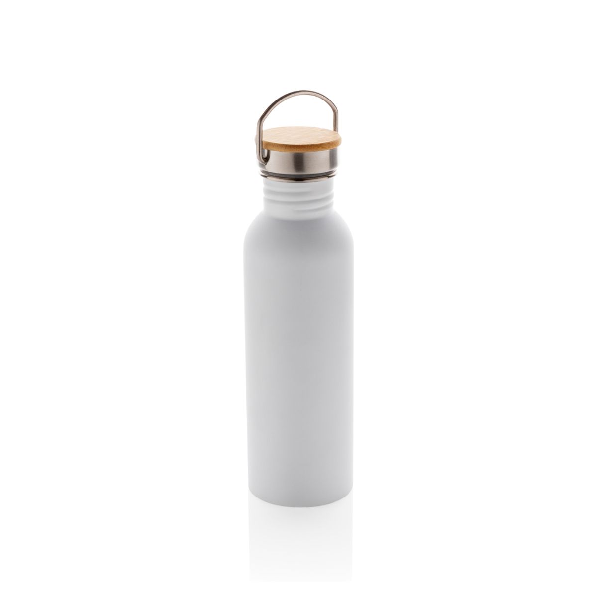 Modern Stainless Steel Bottle With Bamboo Lid