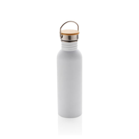 Modern Stainless Steel Bottle With Bamboo Lid