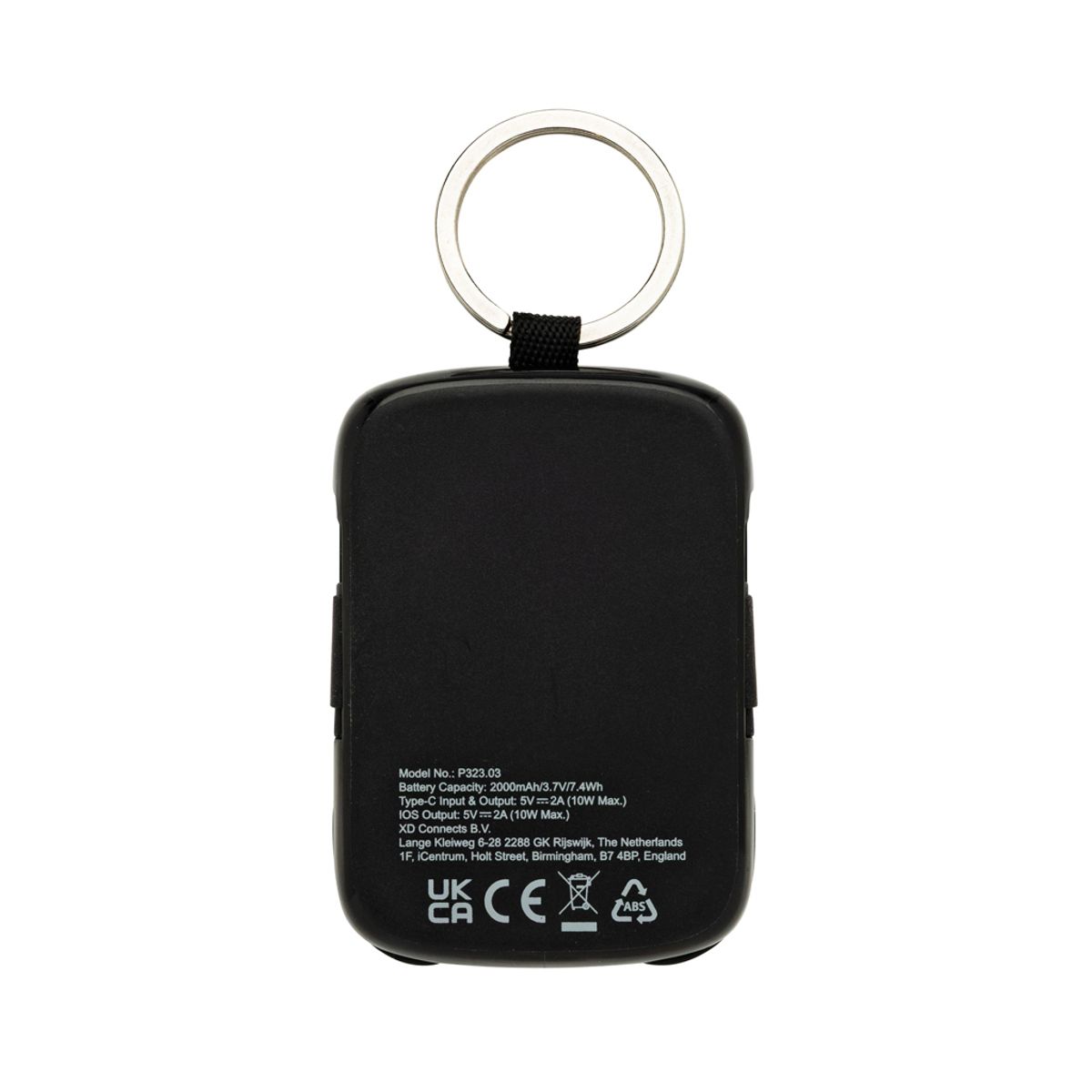 Nexo Rcs Keychain 2000 Mah Powerbank With Integrated Cables