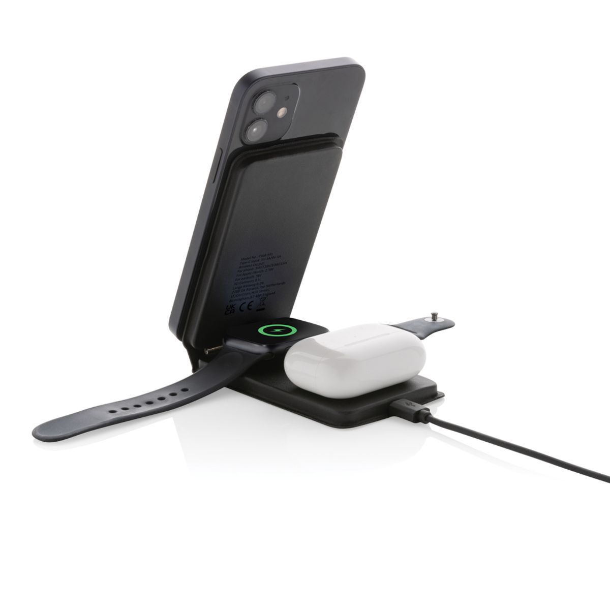 Swiss Peak RCS RPU 15 W 3-in-1 magnētiskais bezvadu lādētājs