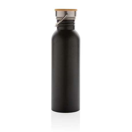 Modern Stainless Steel Bottle With Bamboo Lid